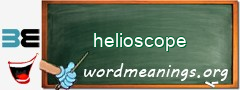 WordMeaning blackboard for helioscope